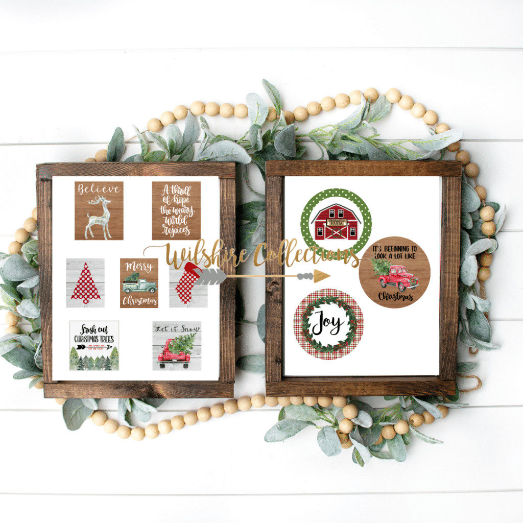 DIY ornaments using printables