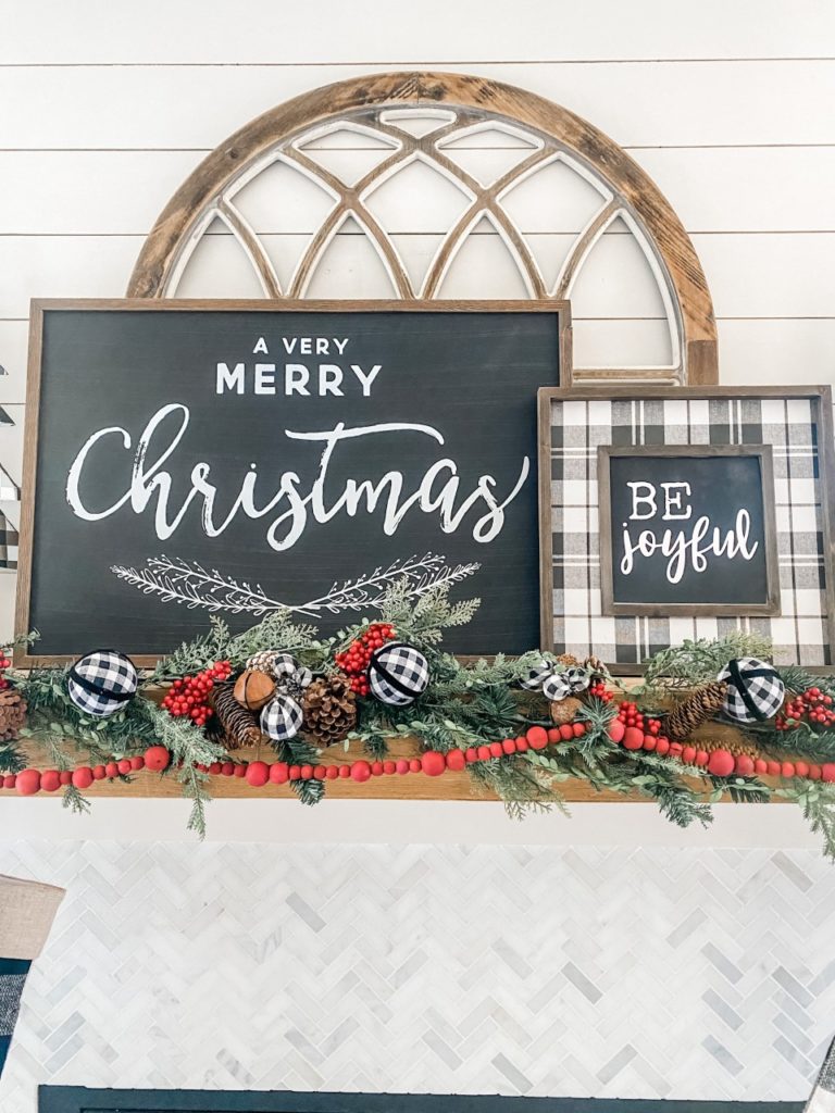 Christmas mantel decor and inspiration