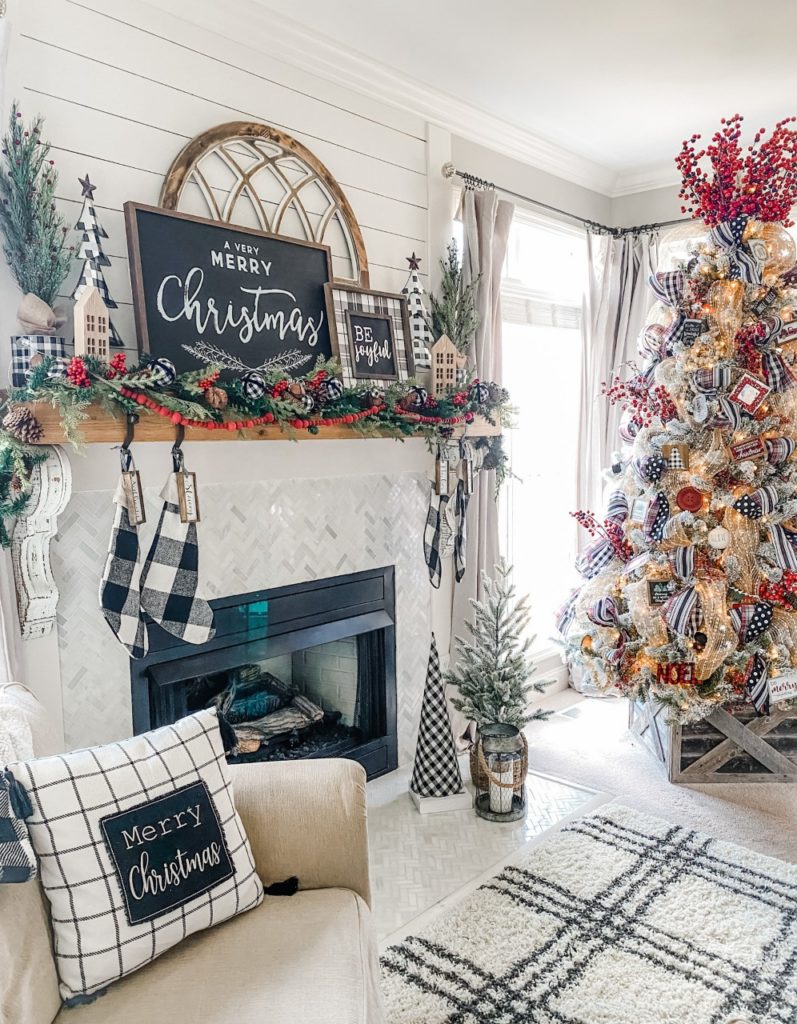 Christmas mantel decor and inspiration