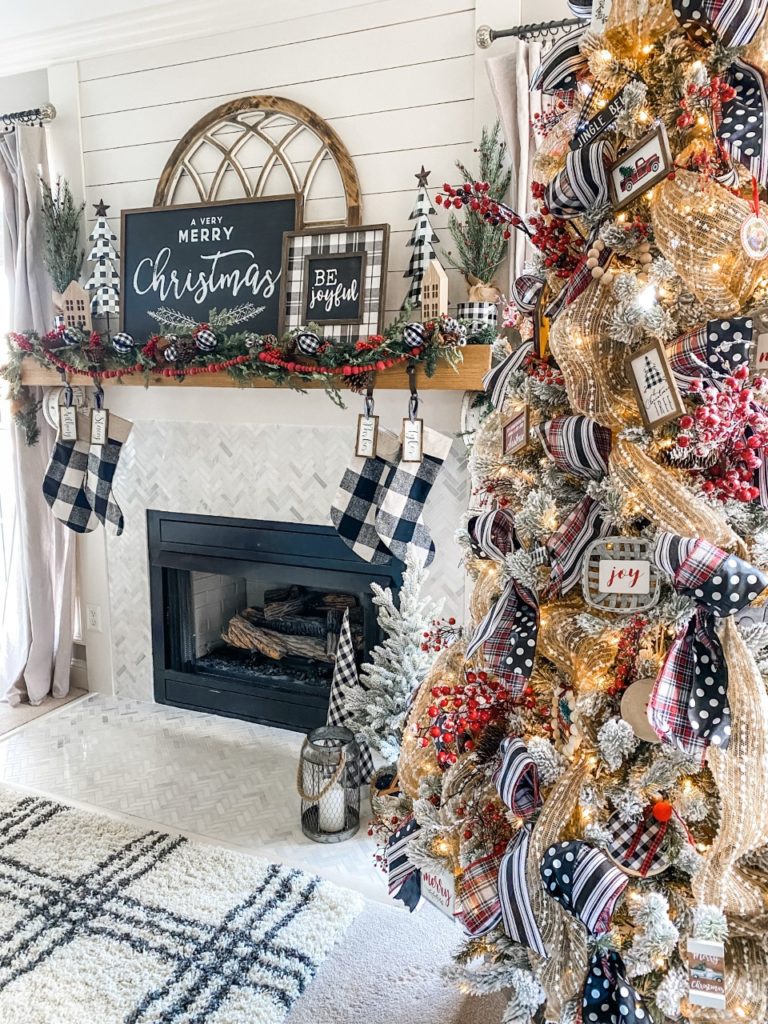 Christmas mantel decor and inspiration