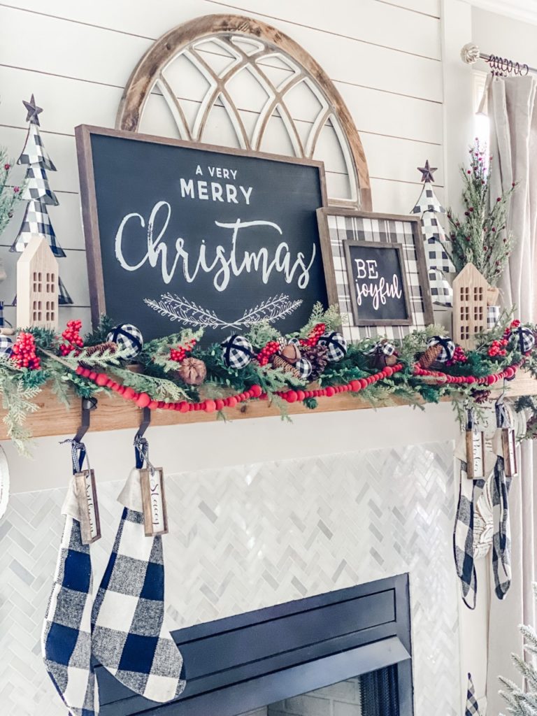Christmas mantel decor and inspiration