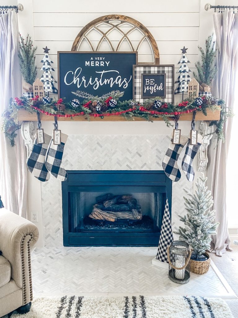 Christmas mantel decor and inspiration