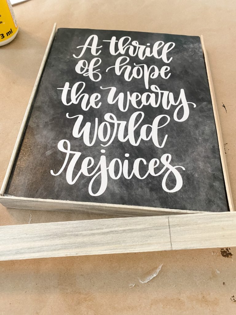 DIY sign using a printable!