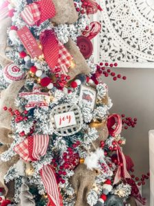 Festive Christmas bedroom decor