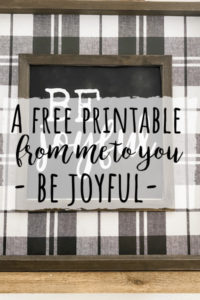 Free printable- be joyful