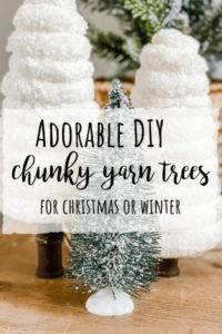 DIY Chunky Yarn Tree
