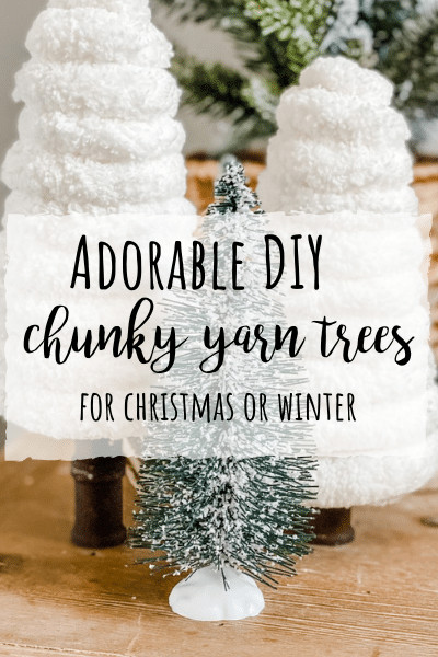 TURN A STYROFOAM CONE INTO A BEAUTIFUL YARN TREE FOR CHRISTMAS