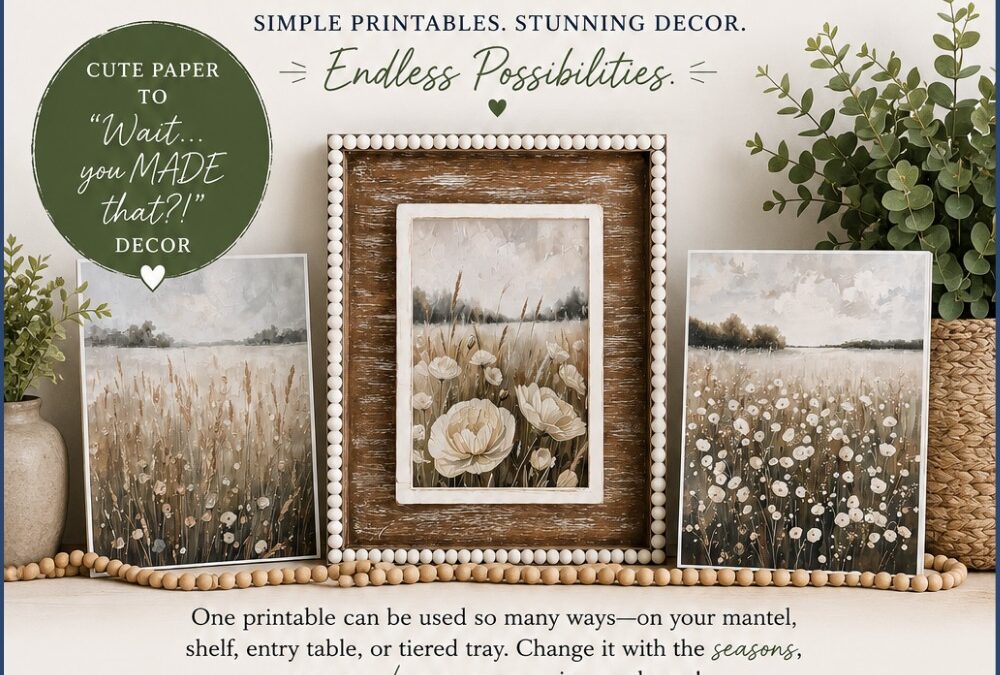 How to Use Printables to Decorate Your Home