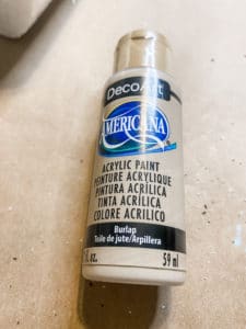 brown paint for DIY carrots