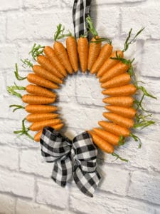 diy spring carrot wreath