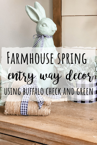 farmhouse spring entry way decor