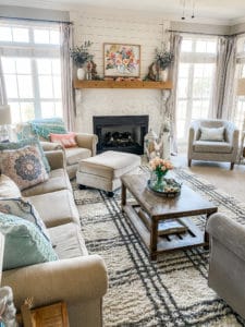 spring living room decor