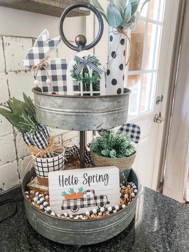 spring tiered tray