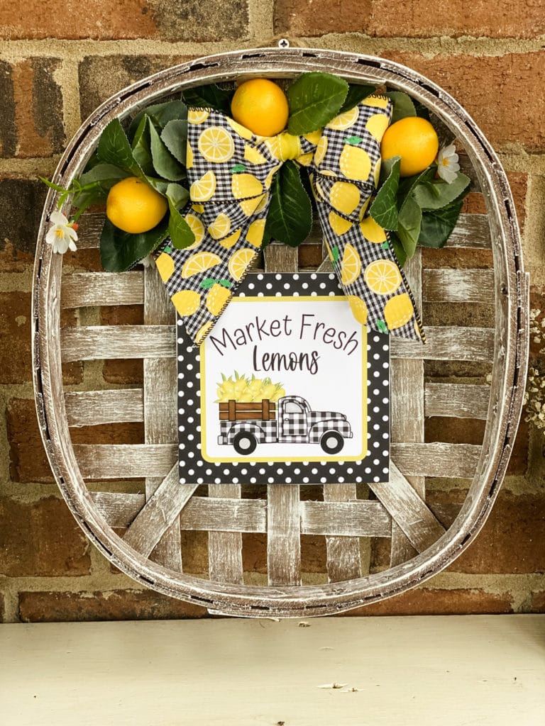 DIY lemon inspired tobacco basket