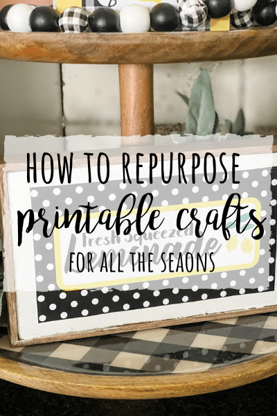 How to repurpose printable crafts for the seasons!