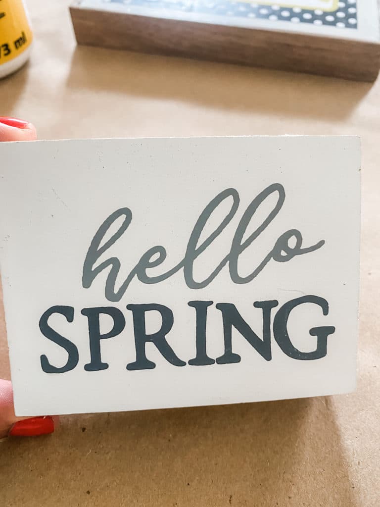 hello spring sign