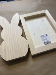 wood bunny for diy