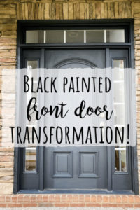 Black front door
