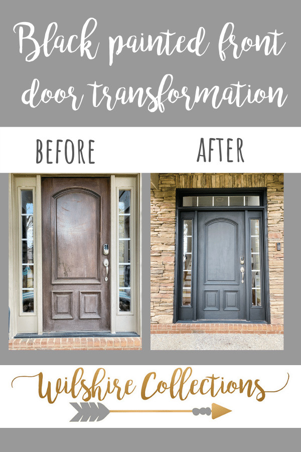before and after painted door