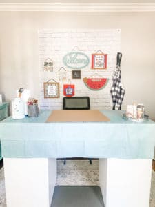 craft room wall