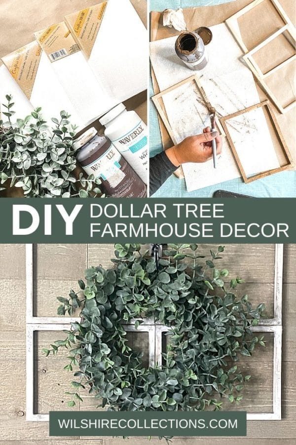DIY Dollar Tree Farmhouse wall decor - Wilshire Collections