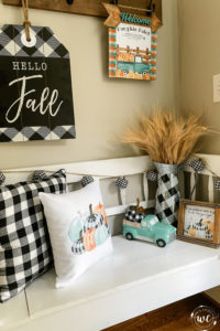buffalo check fall decor
