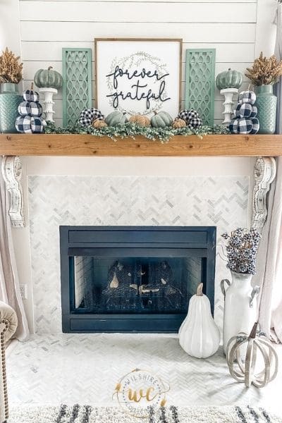 Fall Decor Mantel Idea