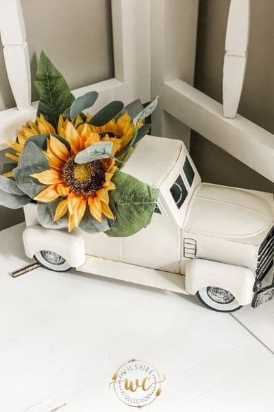 sunflower truck decor