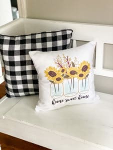 Sunflower pillow