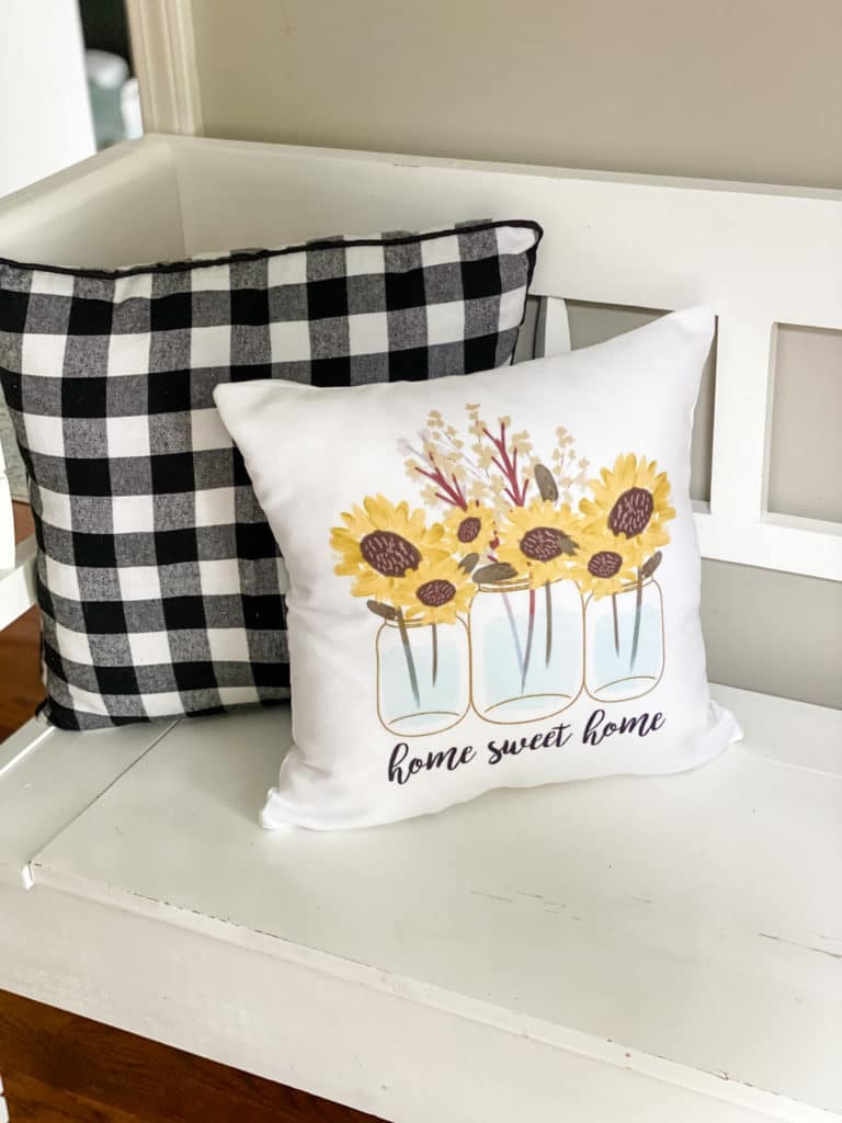 Sunflower pillow