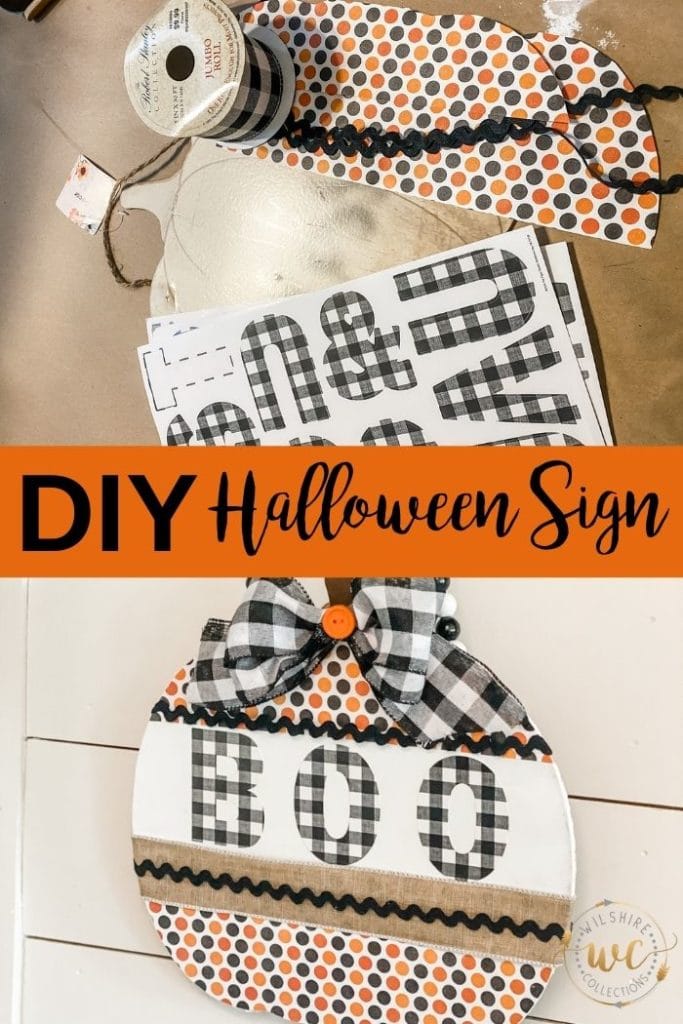 DIY Halloween Sign