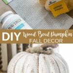 DIY Wood Bead Pumpkin Fall Decor