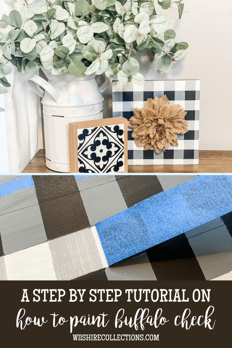 How to paint buffalo check! A step by step tutorial. Wilshire Collections