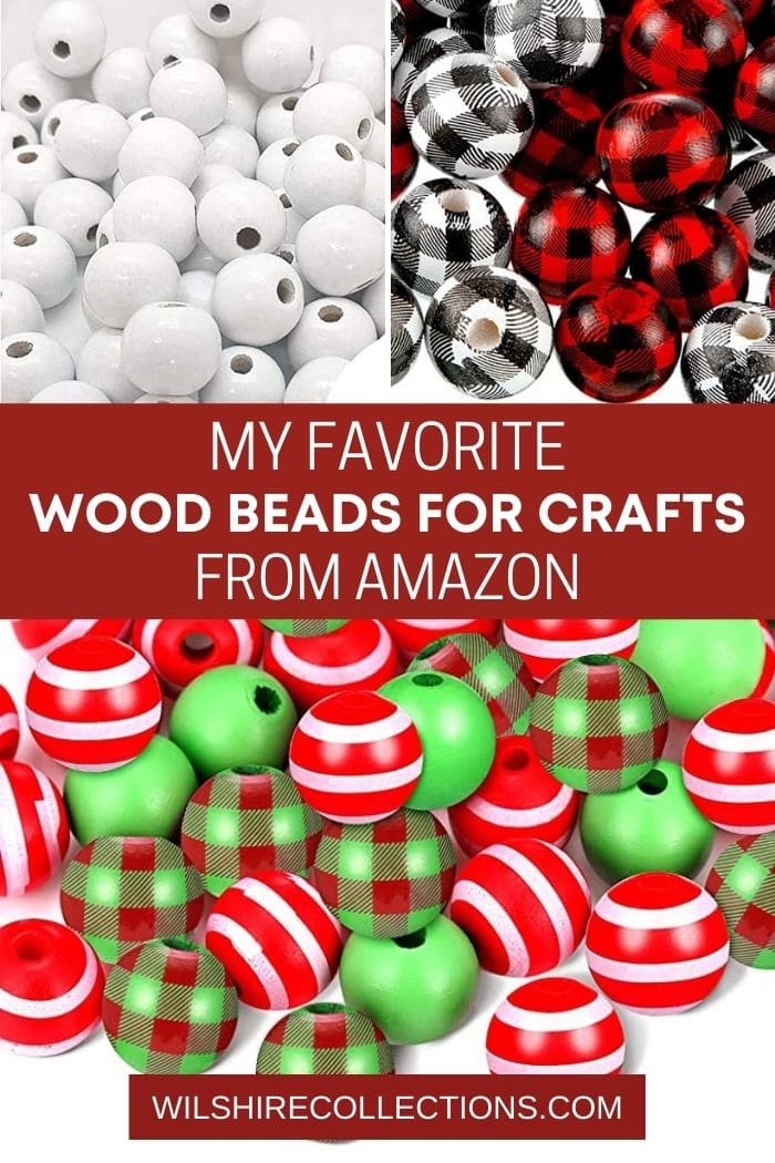 My favorite wood beads from Amazon! Wilshire Collections