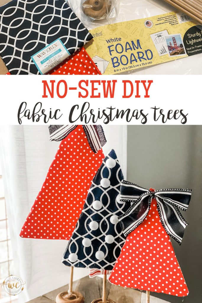 No-Sew Fabric Christmas Tree Decor