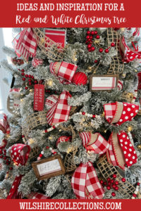 Red and White Christmas Tree Decorating Tips