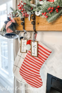 Cheerful Christmas mantel ideas using red and white