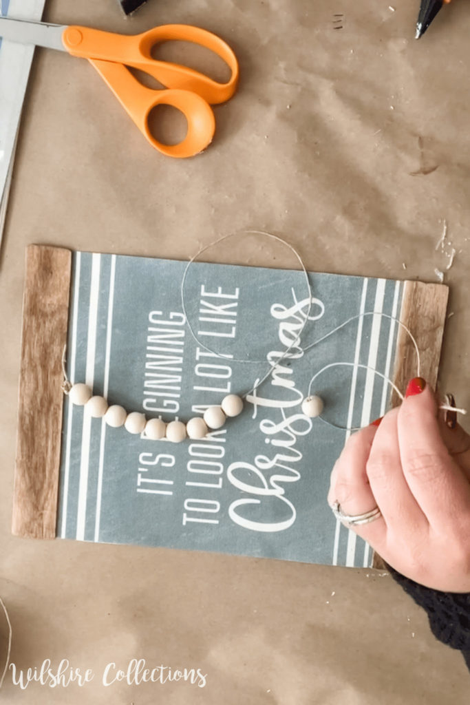 DIY canvas sign using a printable