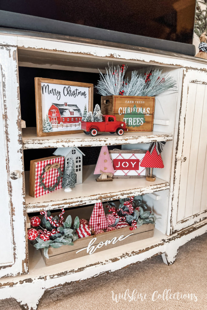 Festive Christmas living room decor