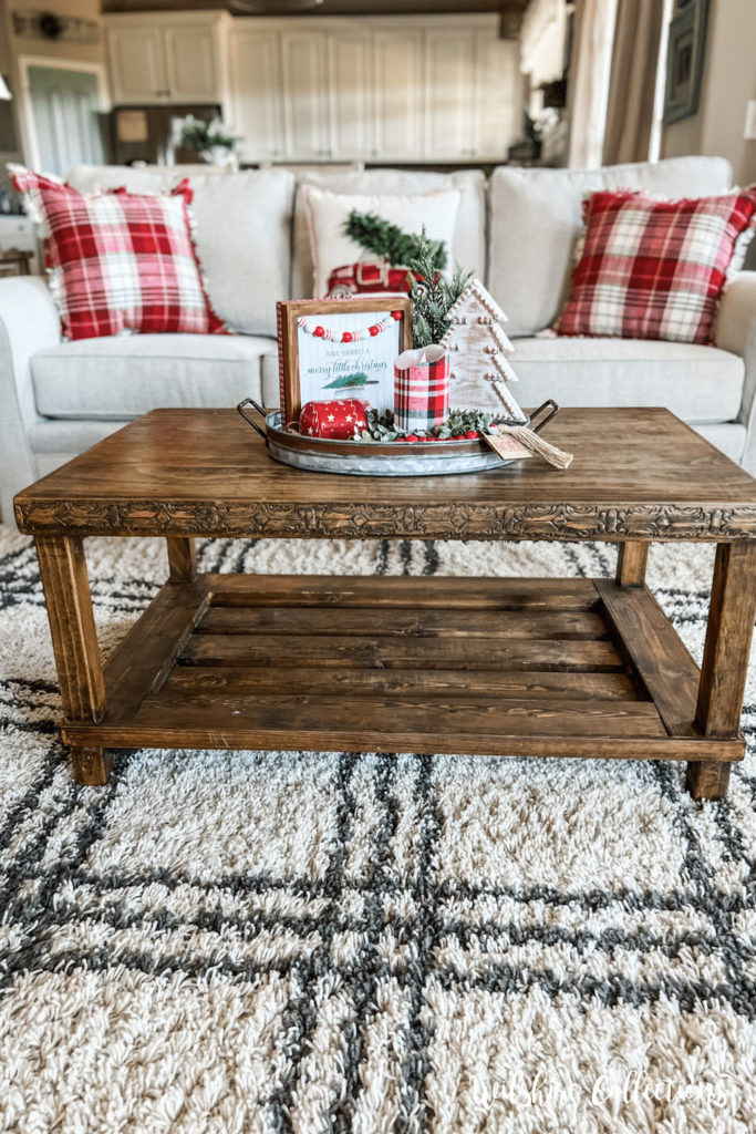 Festive Christmas living room decor