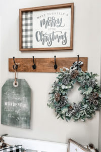 Neutral Christmas decor with Buffalo Check