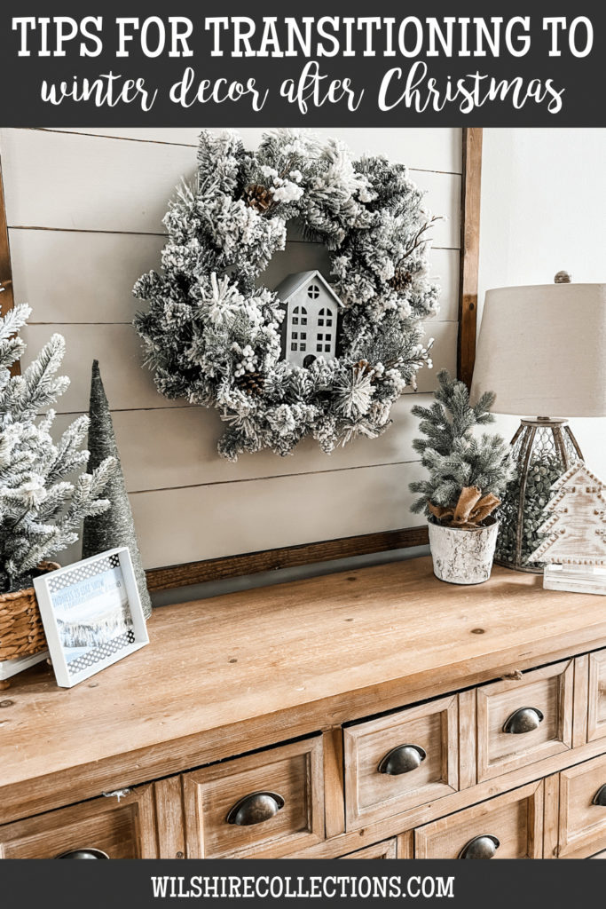 Winter decor after Christmas