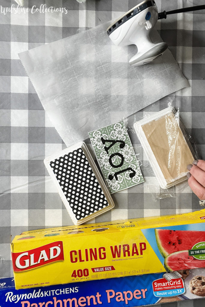 Mod podge iron method! How to avoid bubbles in your projects! - Wilshire Collections