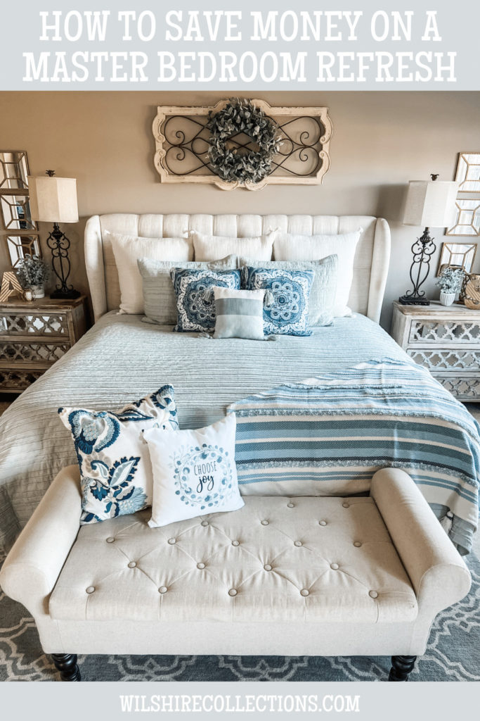 Master bedroom bedding refresh