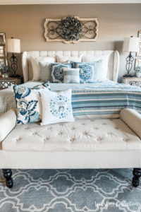 Master bedroom bedding refresh
