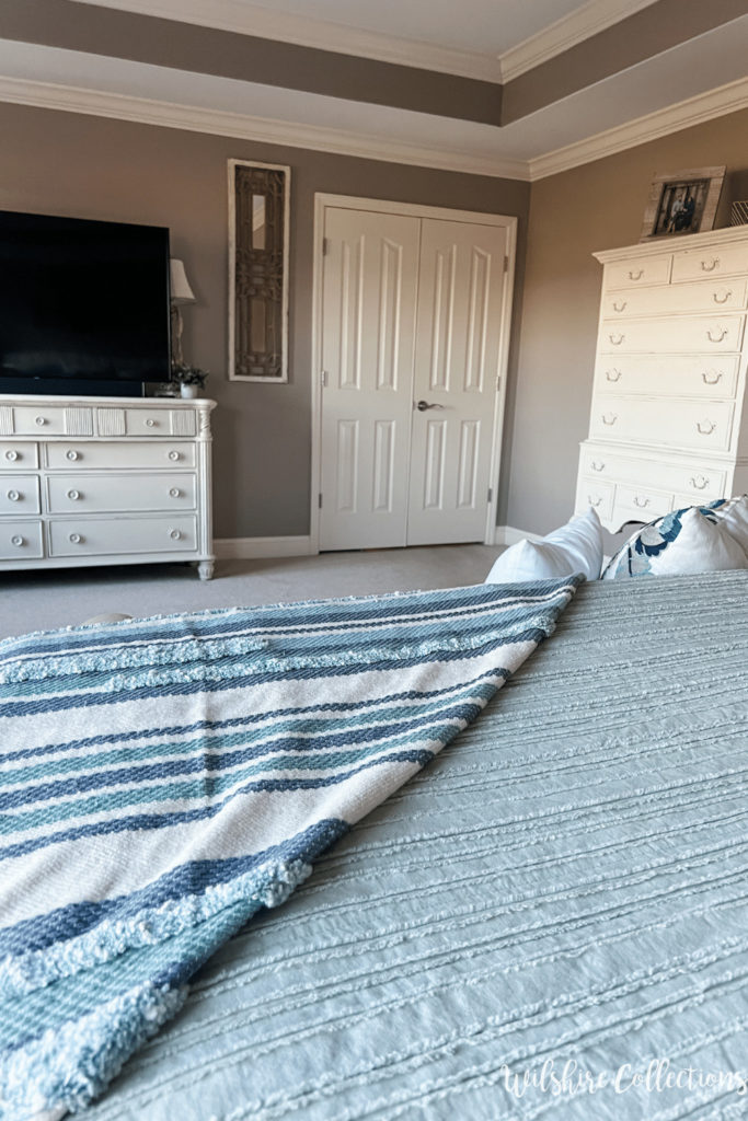 Master bedroom bedding refresh