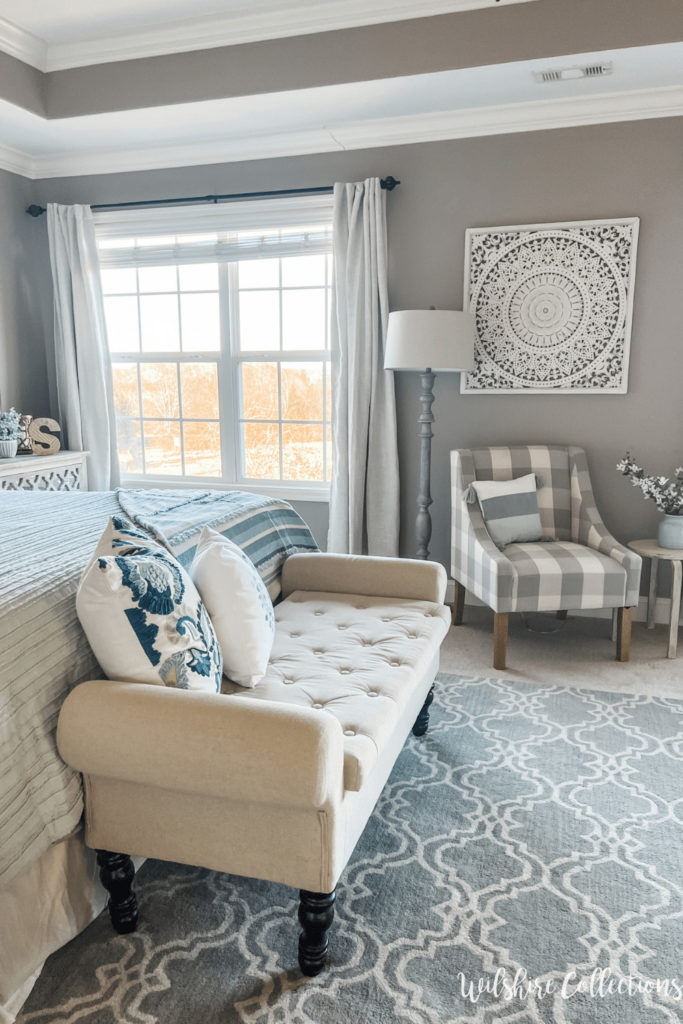 Master bedroom bedding refresh