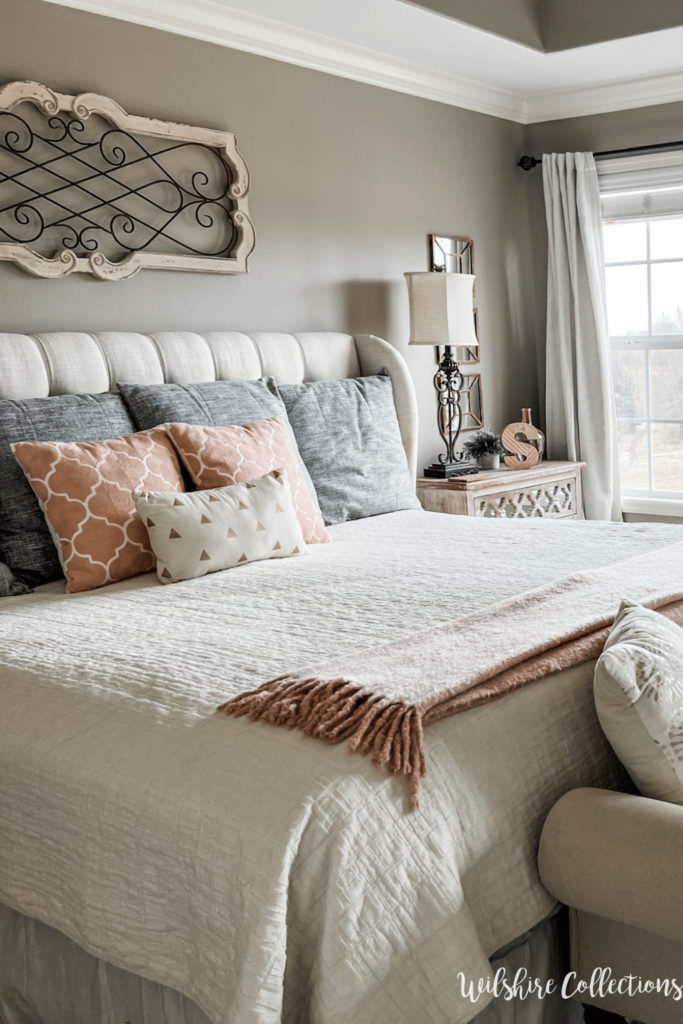 Master bedroom bedding refresh