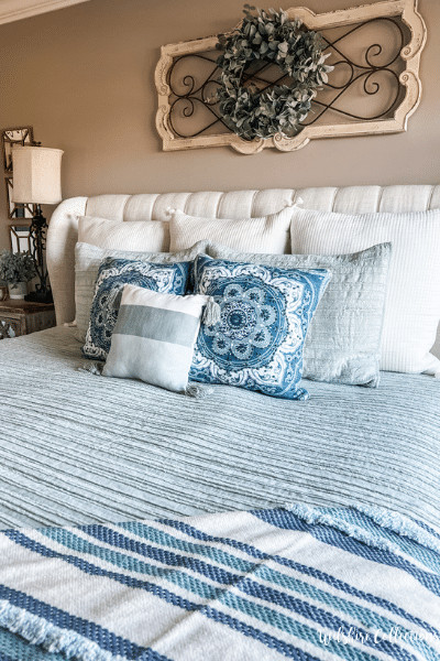 Master bedroom bedding refresh