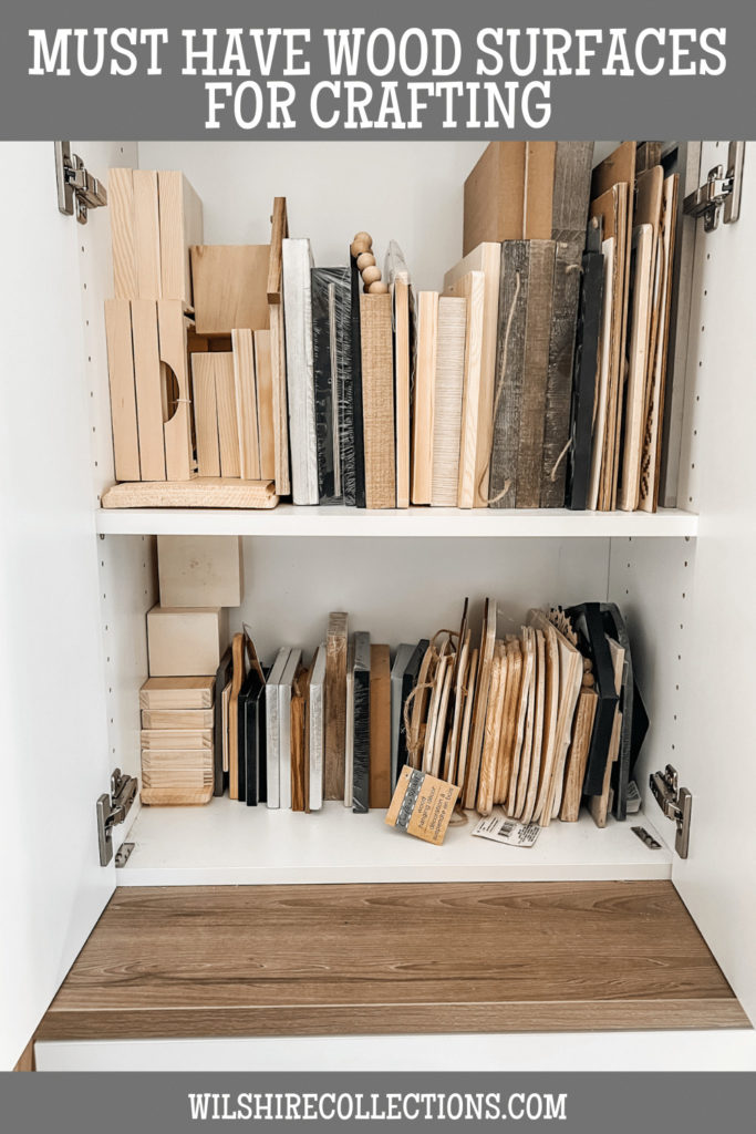 Must have wood surfaces for crafting